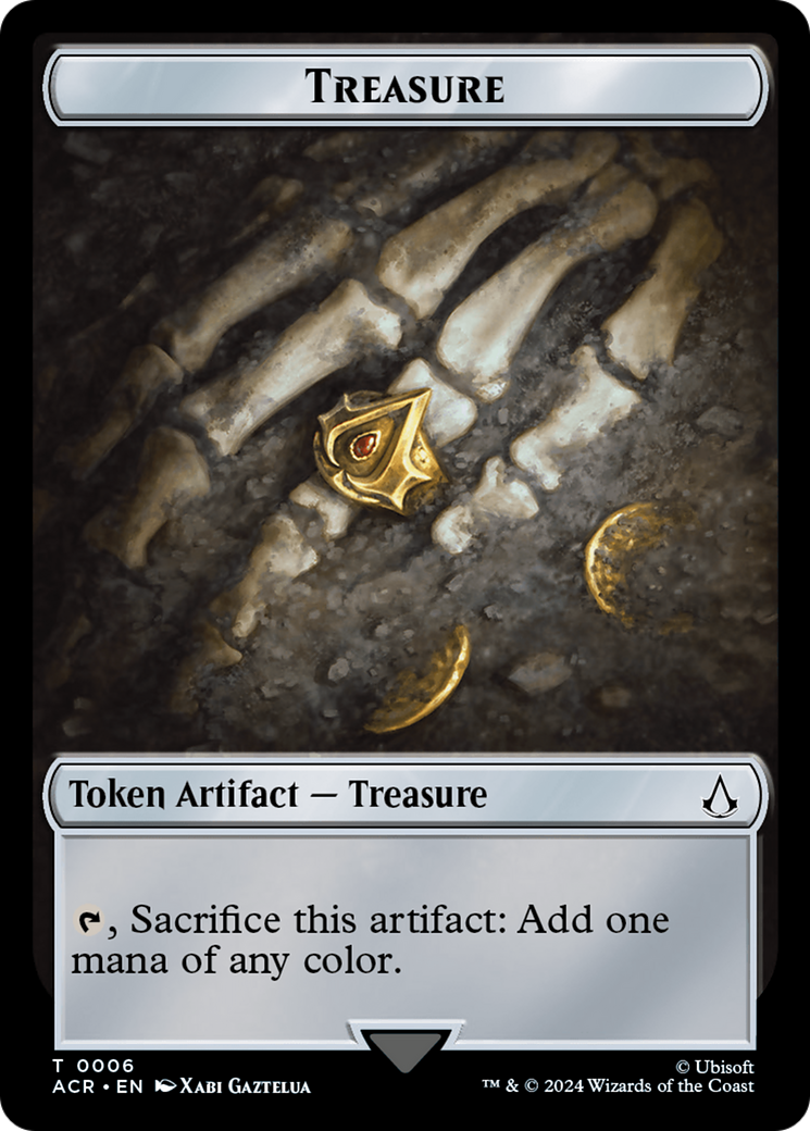 Assassin // Treasure Double-Sided Token [Assassin's Creed Tokens] | Jomio and Rueliete's Cards and Comics