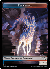 Elemental (9) // Wrenn and Realmbreaker Emblem Double-Sided Token [March of the Machine Tokens] | Jomio and Rueliete's Cards and Comics