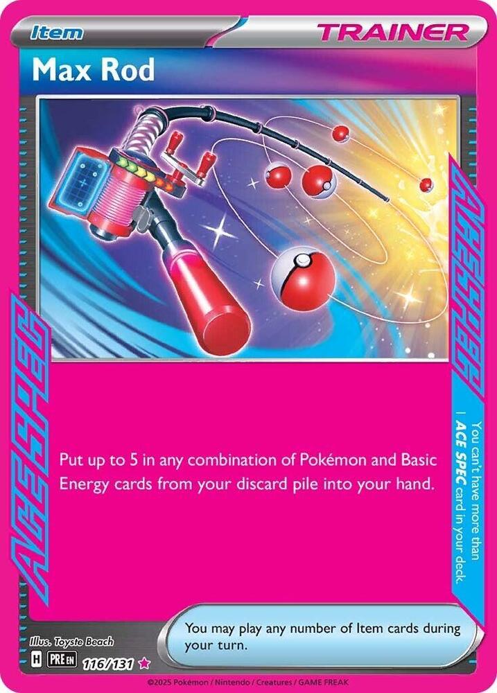 Max Rod (116/131) [Scarlet & Violet: Prismatic Evolutions] | Jomio and Rueliete's Cards and Comics