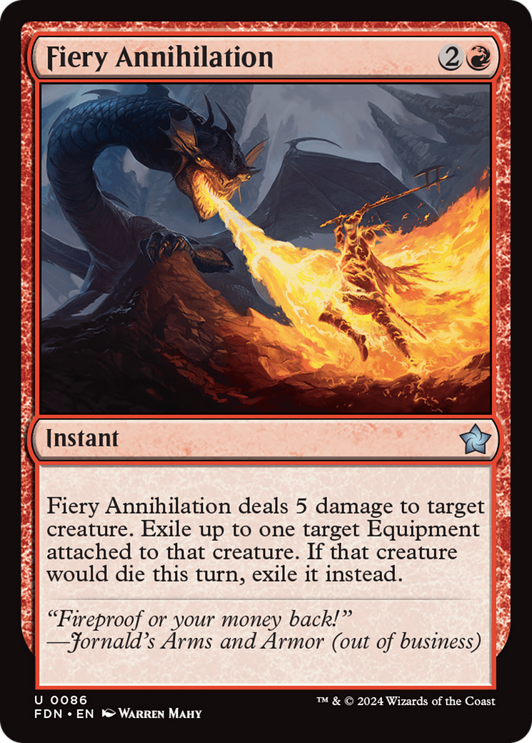 Fiery Annihilation [Foundations] | Jomio and Rueliete's Cards and Comics