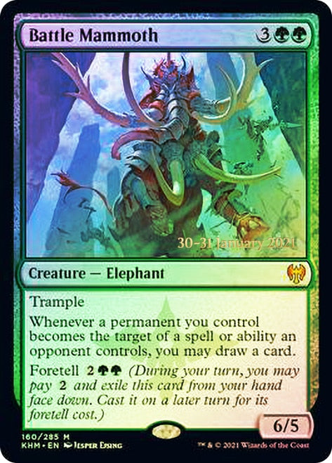 Battle Mammoth [Kaldheim Prerelease Promos] | Jomio and Rueliete's Cards and Comics