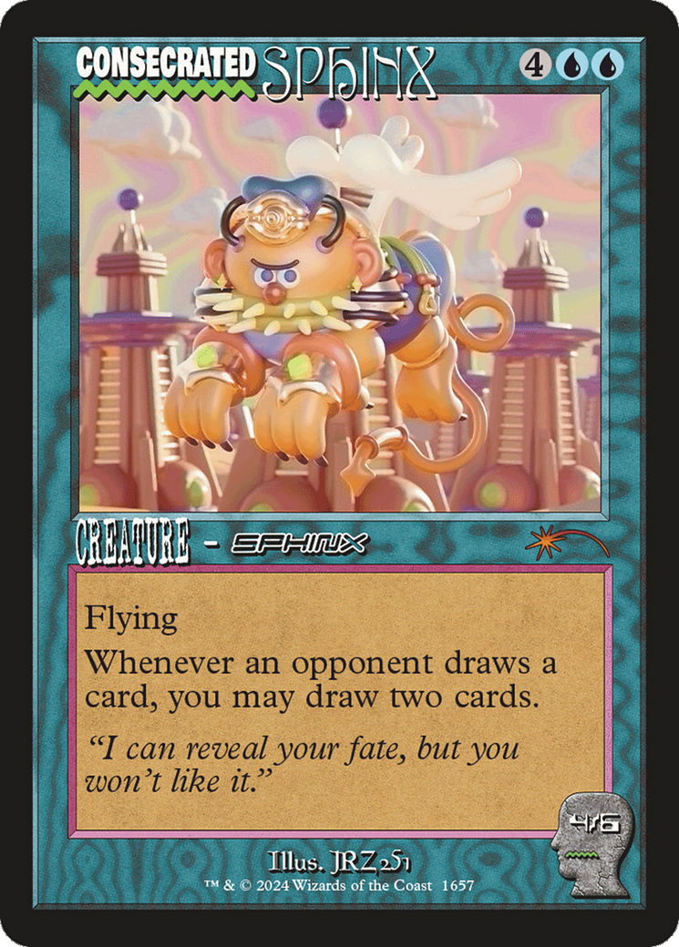 Consecrated Sphinx (1657) (Rainbow Foil) [Secret Lair Drop Series] | Jomio and Rueliete's Cards and Comics