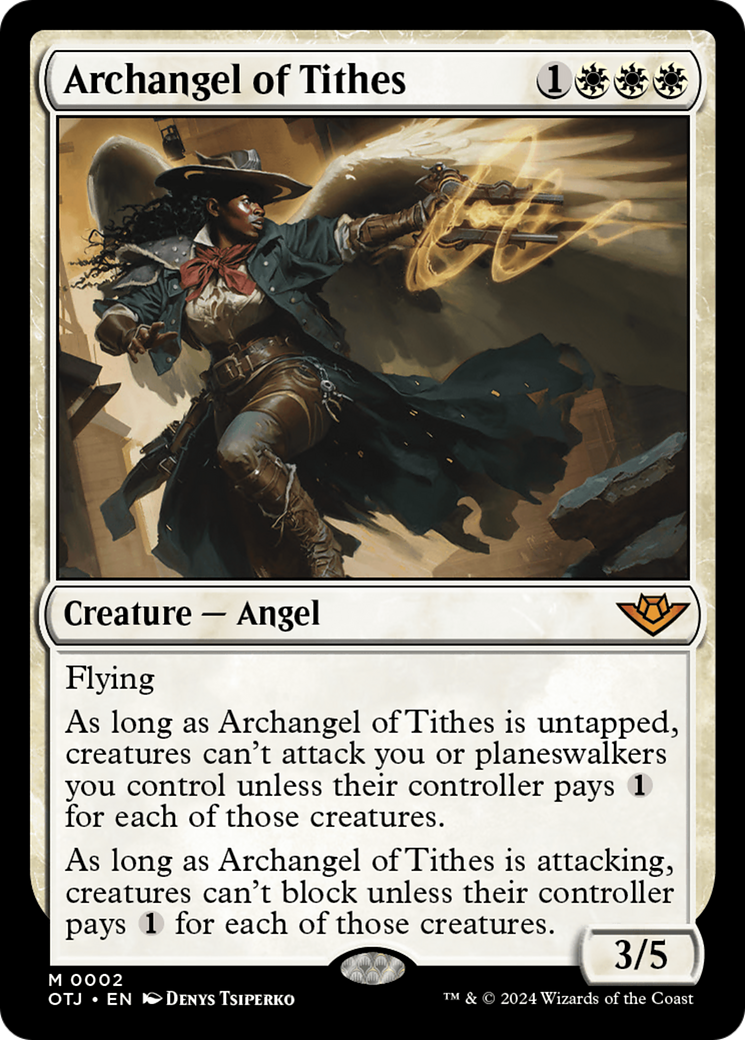 Archangel of Tithes [Outlaws of Thunder Junction] | Jomio and Rueliete's Cards and Comics