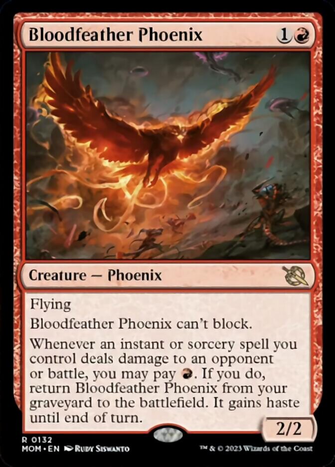 Bloodfeather Phoenix [March of the Machine] | Jomio and Rueliete's Cards and Comics
