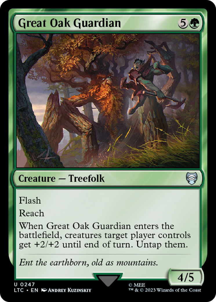 Great Oak Guardian [The Lord of the Rings: Tales of Middle-Earth Commander] | Jomio and Rueliete's Cards and Comics