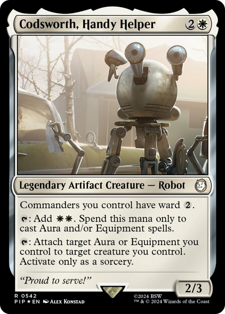 Codsworth, Handy Helper (Surge Foil) [Fallout] | Jomio and Rueliete's Cards and Comics