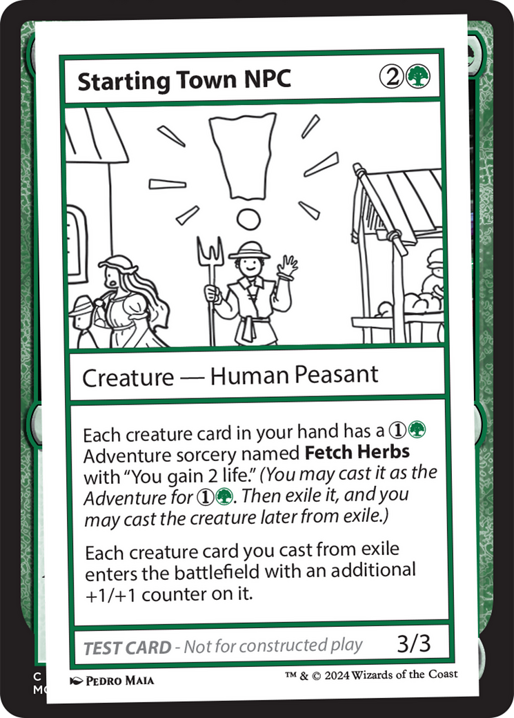 Starting Town NPC [Mystery Booster 2 Playtest Cards] | Jomio and Rueliete's Cards and Comics