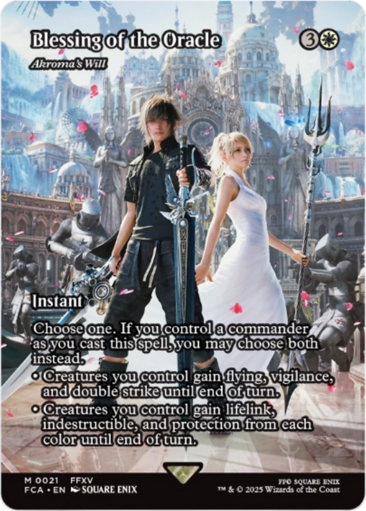 Blessing of the Oracle - Akroma's Will (Showcase) [FINAL FANTASY : Through the Ages] | Jomio and Rueliete's Cards and Comics