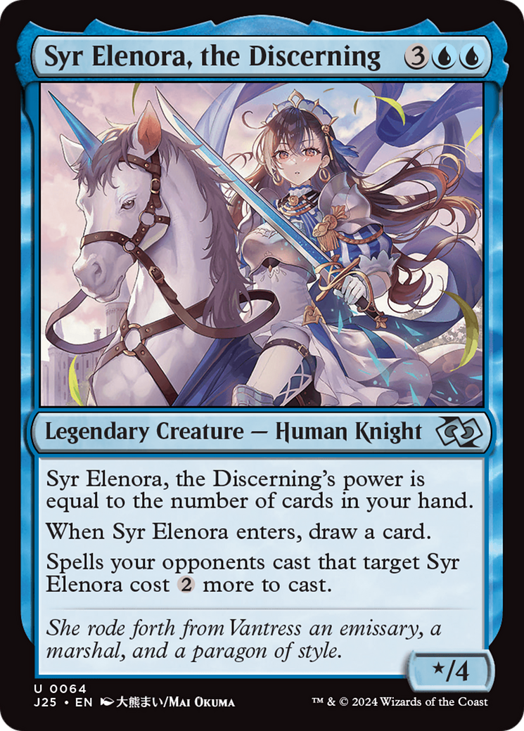 Syr Elenora, the Discerning (Anime) [Foundations Jumpstart] | Jomio and Rueliete's Cards and Comics