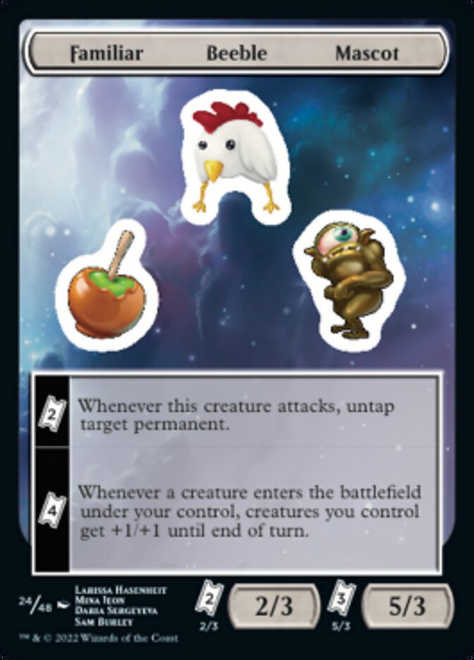 Familiar Beeble Mascot [Unfinity Stickers] | Jomio and Rueliete's Cards and Comics