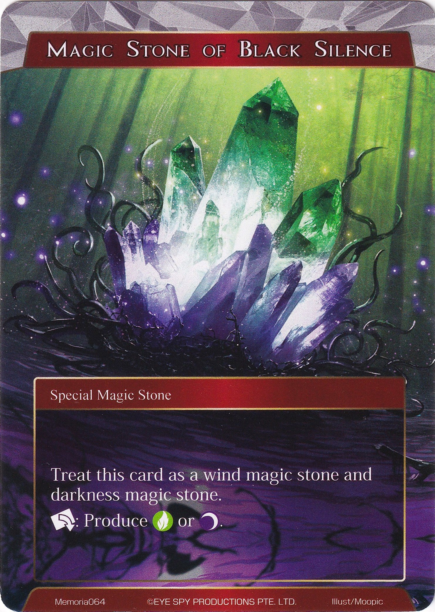 Magic Stone of Black Silence (Memoria064) [Alice Origin Memoria Cards] | Jomio and Rueliete's Cards and Comics