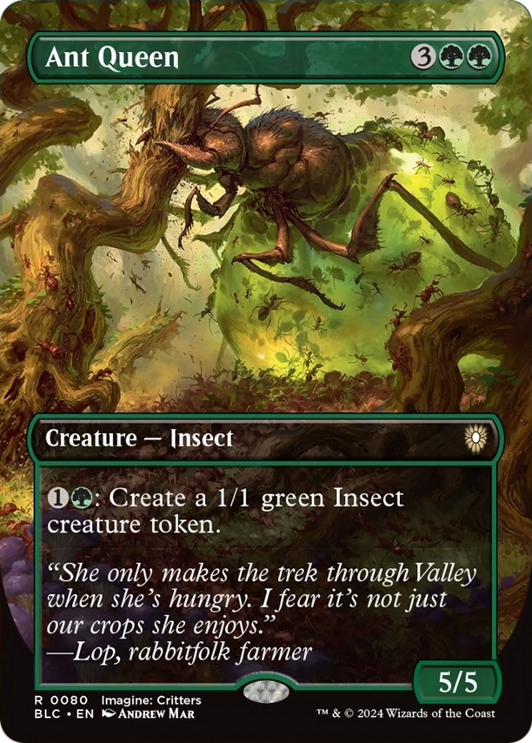 Ant Queen (Borderless) [Bloomburrow Commander] | Jomio and Rueliete's Cards and Comics