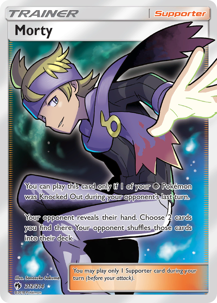 Morty (212/214) [Sun & Moon: Lost Thunder] | Jomio and Rueliete's Cards and Comics