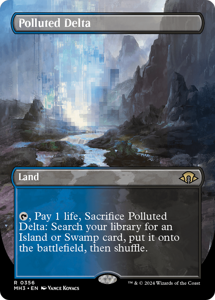 Polluted Delta (Borderless) [Modern Horizons 3] | Jomio and Rueliete's Cards and Comics