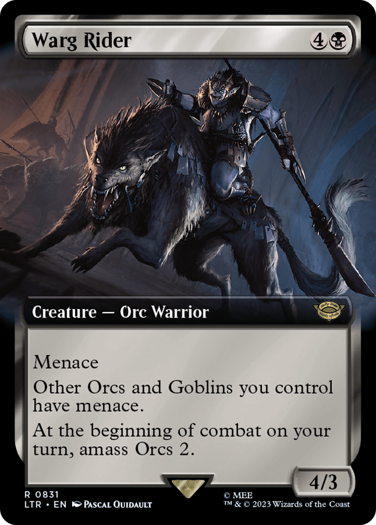 Warg Rider (Extended Art) [The Lord of the Rings: Tales of Middle-Earth] | Jomio and Rueliete's Cards and Comics