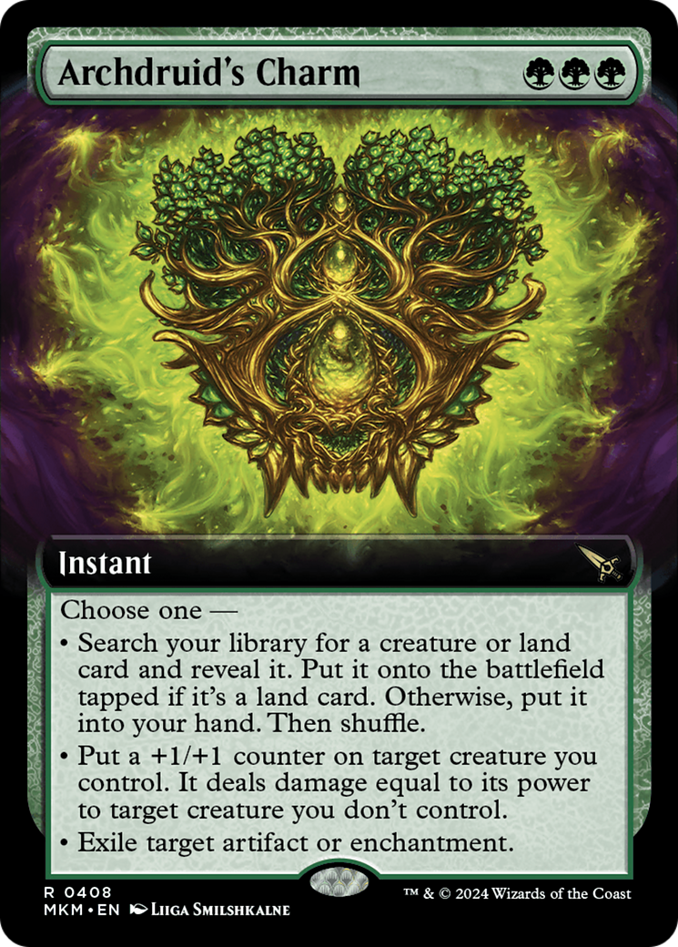 Archdruid's Charm (Extended Art) [Murders at Karlov Manor] | Jomio and Rueliete's Cards and Comics