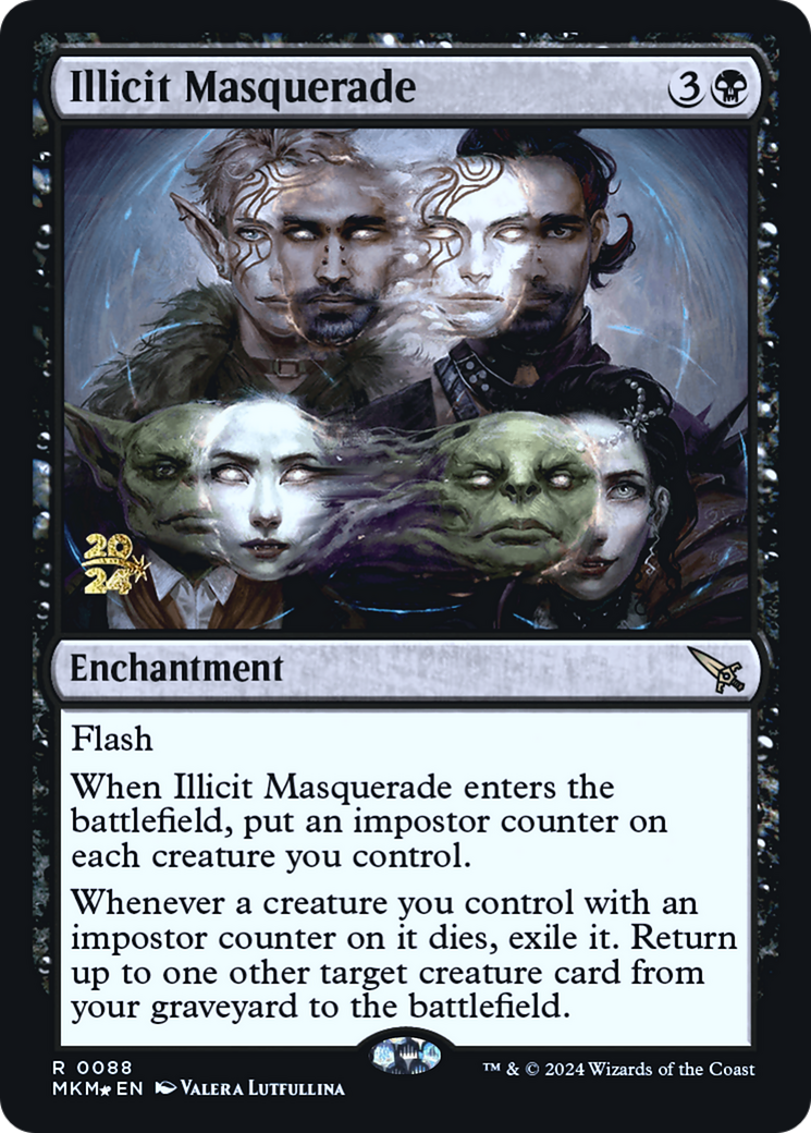 Illicit Masquerade [Murders at Karlov Manor Prerelease Promos] | Jomio and Rueliete's Cards and Comics