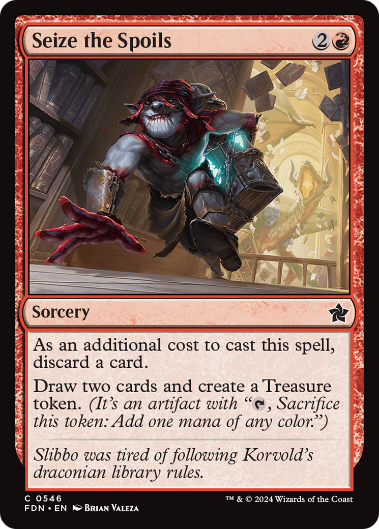 Seize the Spoils [Foundations] | Jomio and Rueliete's Cards and Comics