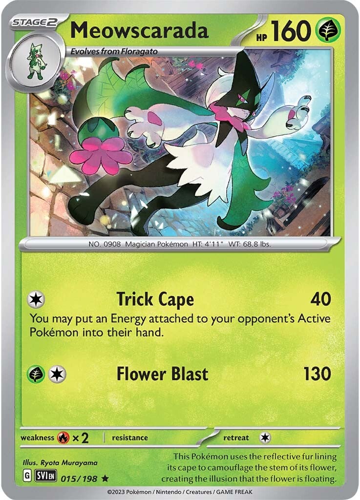 Meowscarada (015/198) [Scarlet & Violet: Base Set] | Jomio and Rueliete's Cards and Comics