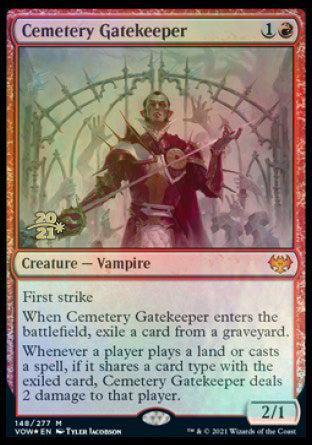 Cemetery Gatekeeper [Innistrad: Crimson Vow Prerelease Promos] | Jomio and Rueliete's Cards and Comics