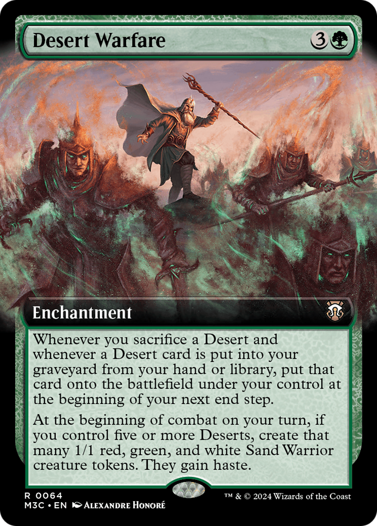 Desert Warfare (Extended Art) (Ripple Foil) [Modern Horizons 3 Commander] | Jomio and Rueliete's Cards and Comics