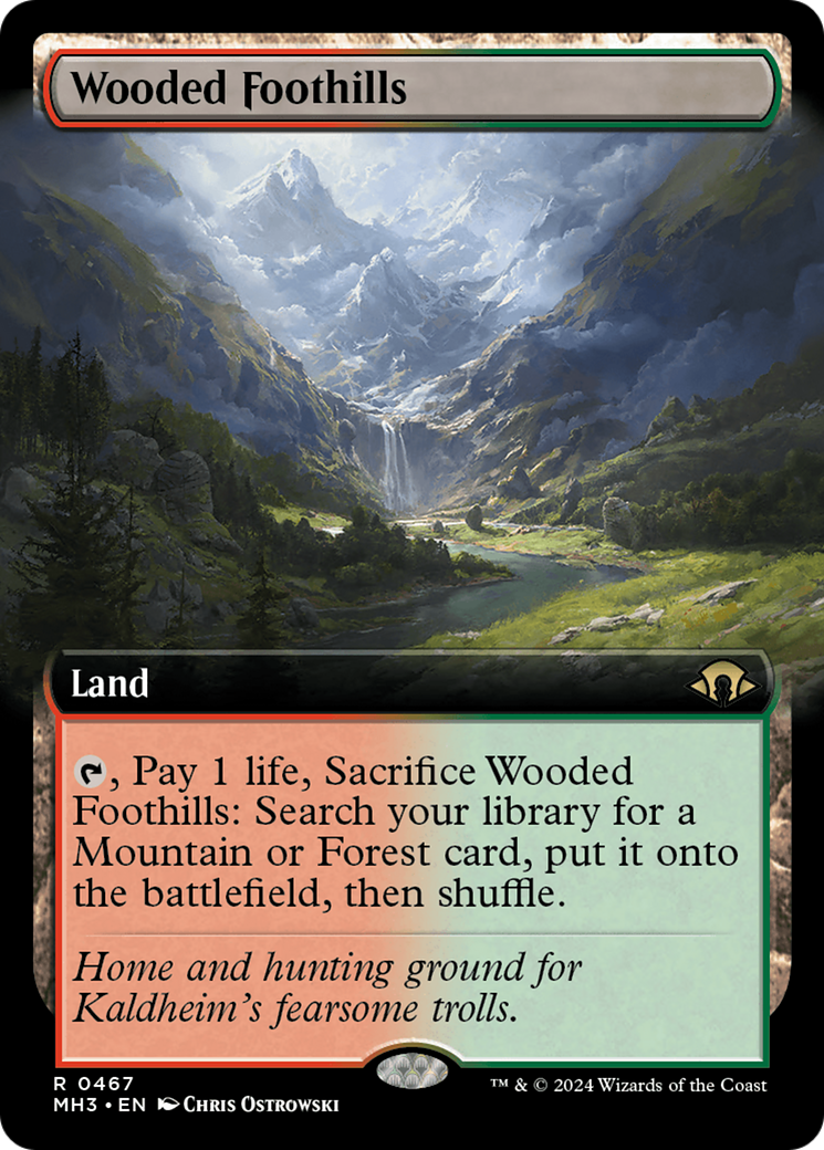 Wooded Foothills (Extended Art) [Modern Horizons 3] | Jomio and Rueliete's Cards and Comics
