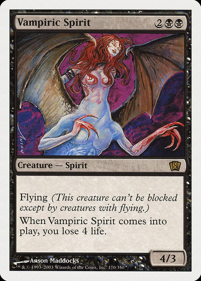 Vampiric Spirit (8th Edition) [Oversize Cards] | Jomio and Rueliete's Cards and Comics