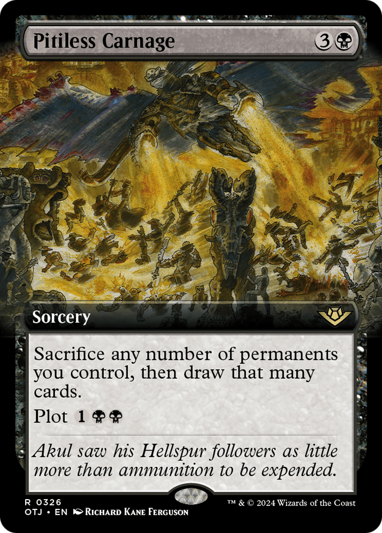 Pitiless Carnage (Extended Art) [Outlaws of Thunder Junction] | Jomio and Rueliete's Cards and Comics