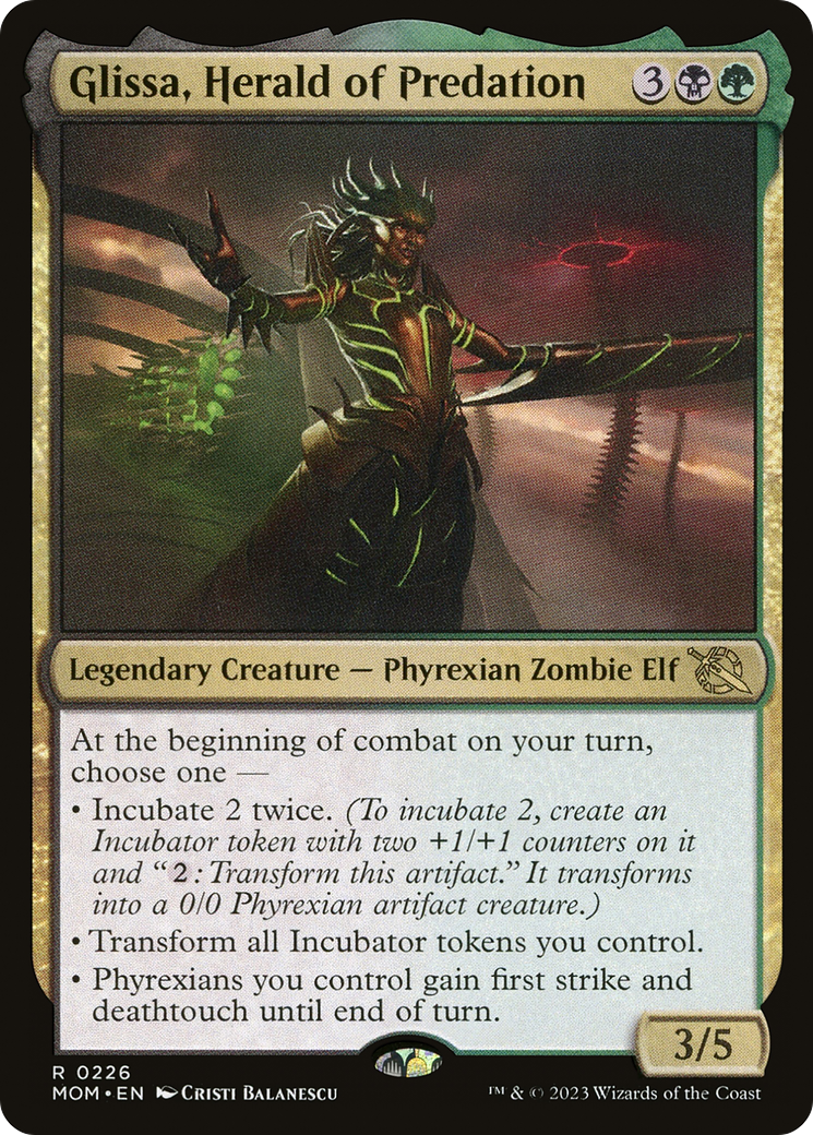 Glissa, Herald of Predation [March of the Machine] | Jomio and Rueliete's Cards and Comics