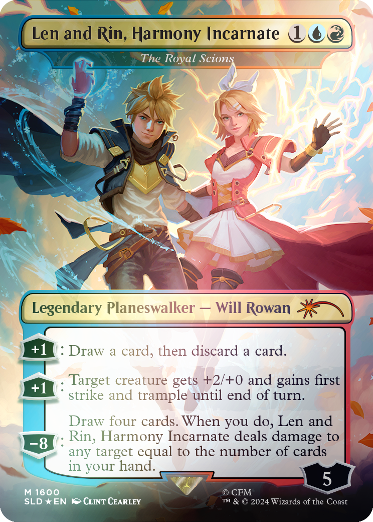 Len and Rin, Harmony Incarnate - The Royal Scions (Rainbow Foil) [Secret Lair Drop Series] | Jomio and Rueliete's Cards and Comics