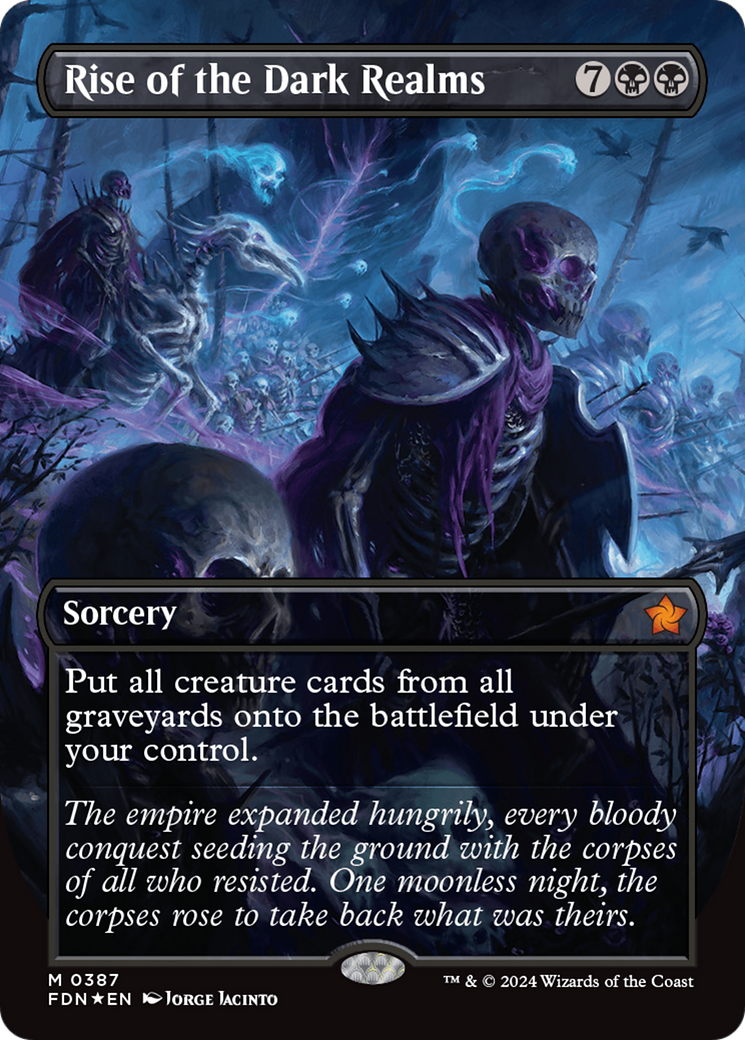 Rise of the Dark Realms (Borderless) (Mana Foil) [Foundations] | Jomio and Rueliete's Cards and Comics