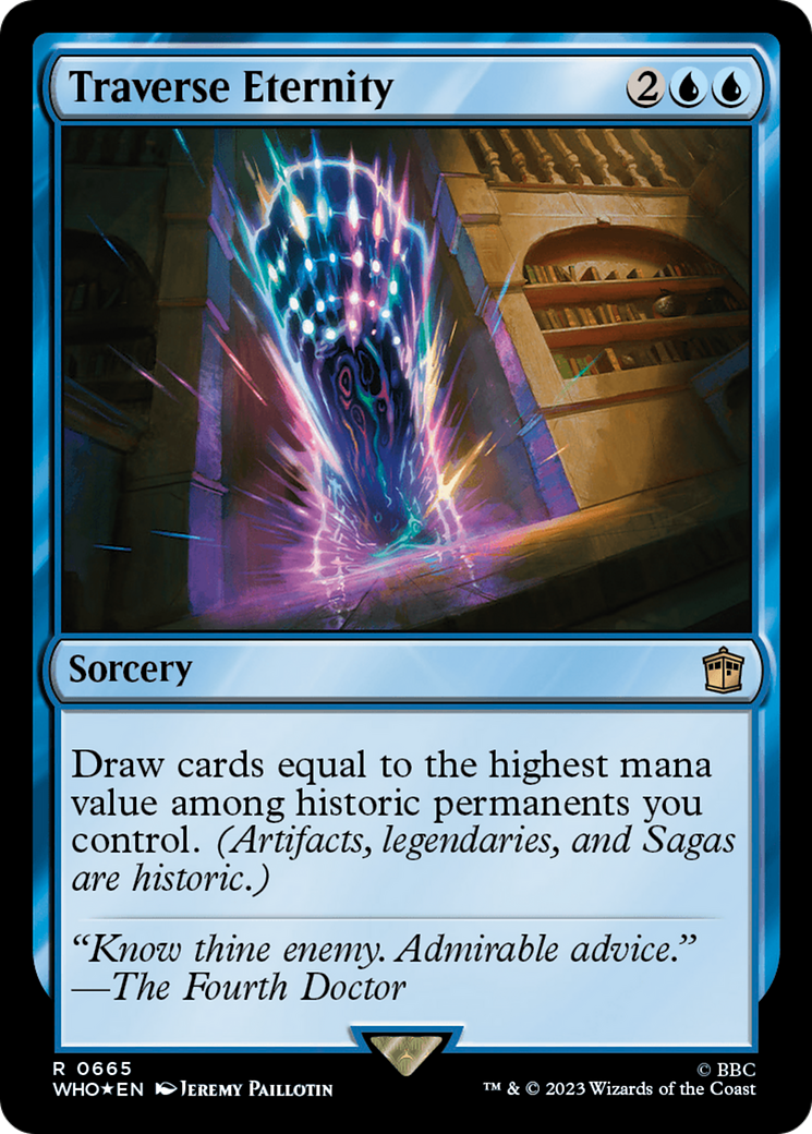 Traverse Eternity (Surge Foil) [Doctor Who] | Jomio and Rueliete's Cards and Comics