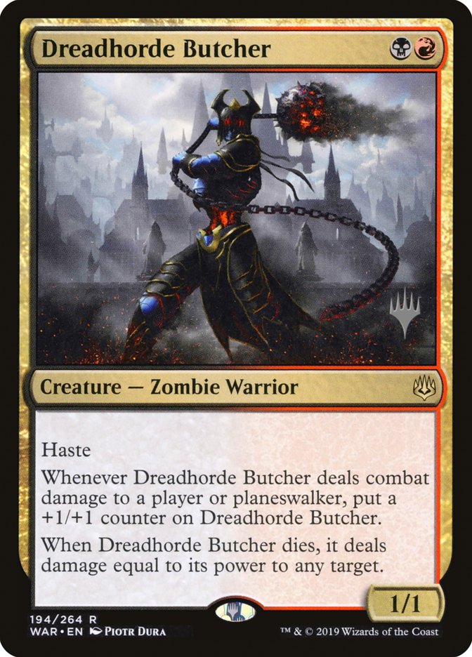 Dreadhorde Butcher (Promo Pack) [War of the Spark Promos] | Jomio and Rueliete's Cards and Comics