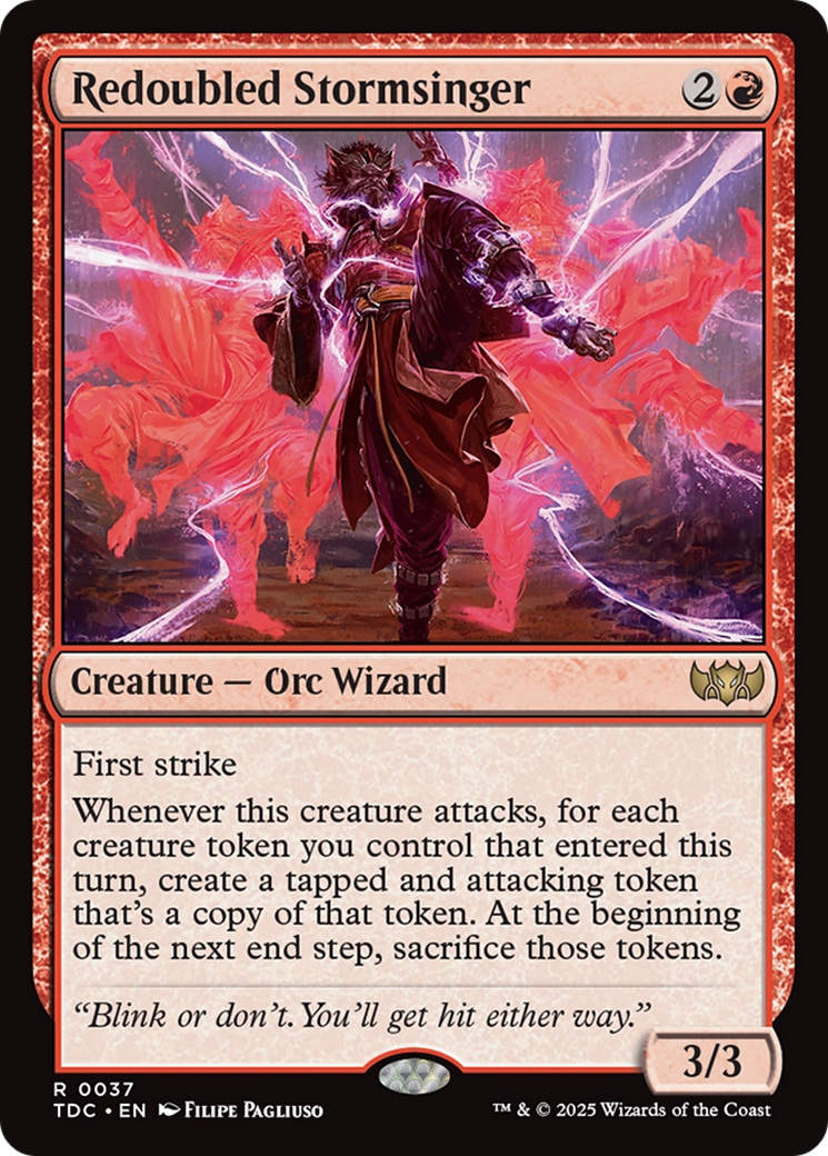 Redoubled Stormsinger [Tarkir: Dragonstorm Commander] | Jomio and Rueliete's Cards and Comics