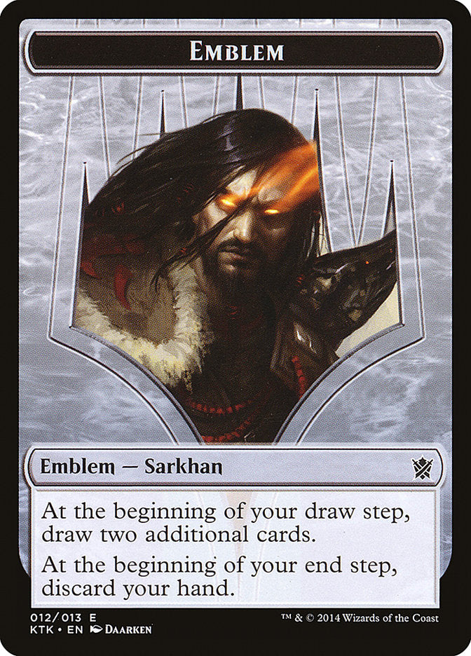Sarkhan, the Dragonspeaker Emblem [Khans of Tarkir Tokens] | Jomio and Rueliete's Cards and Comics