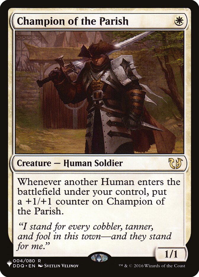 Champion of the Parish [The List] | Jomio and Rueliete's Cards and Comics