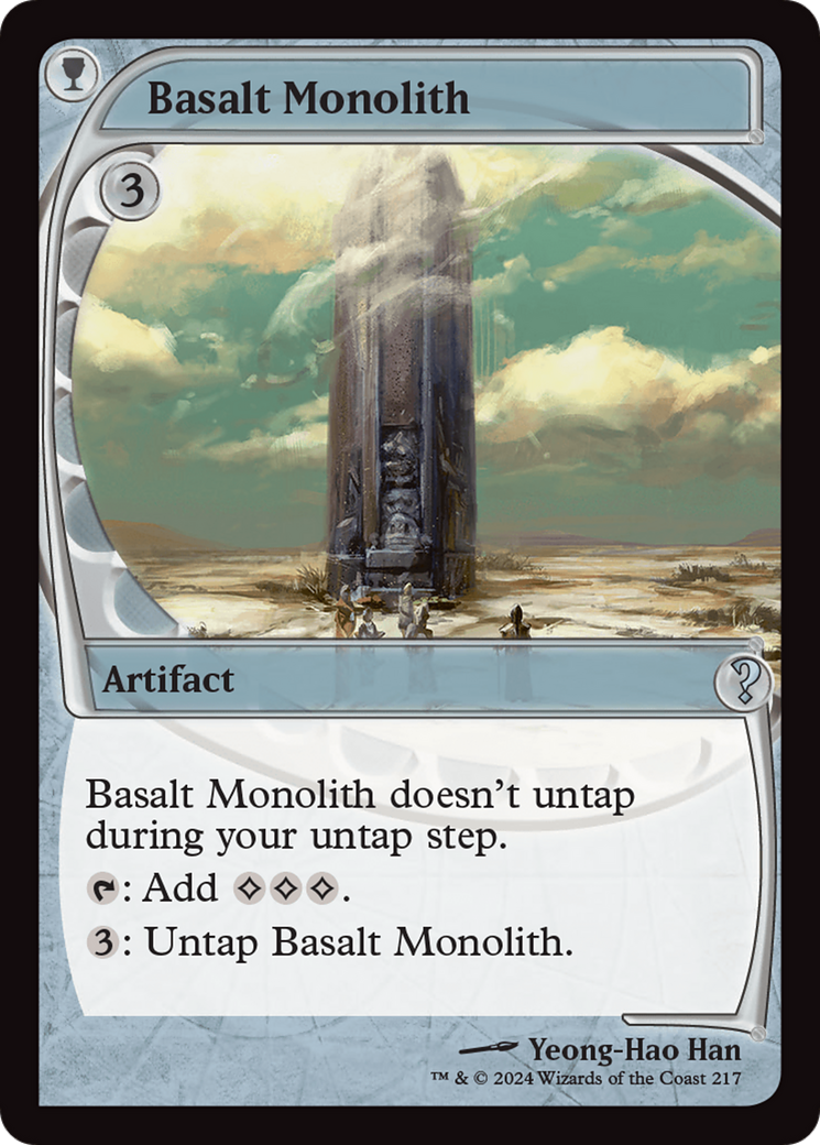 Basalt Monolith (Future Sight) [Mystery Booster 2] | Jomio and Rueliete's Cards and Comics