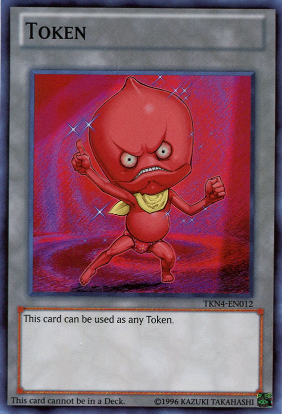 Ojama Token (Red) [TKN4-EN012] Super Rare | Jomio and Rueliete's Cards and Comics