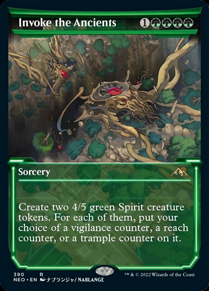 Invoke the Ancients (Showcase Soft Glow) [Kamigawa: Neon Dynasty] | Jomio and Rueliete's Cards and Comics