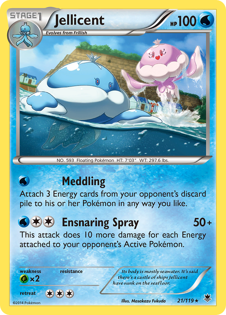 Jellicent (21/119) [XY: Phantom Forces] | Jomio and Rueliete's Cards and Comics
