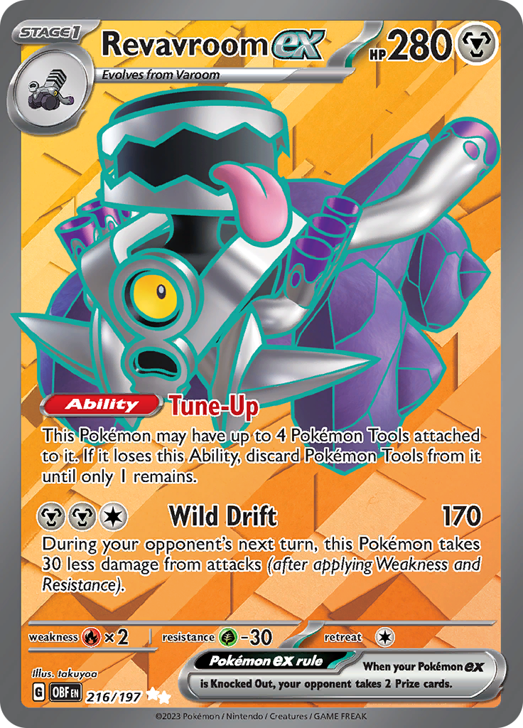 Revavroom ex (216/197) [Scarlet & Violet: Obsidian Flames] | Jomio and Rueliete's Cards and Comics