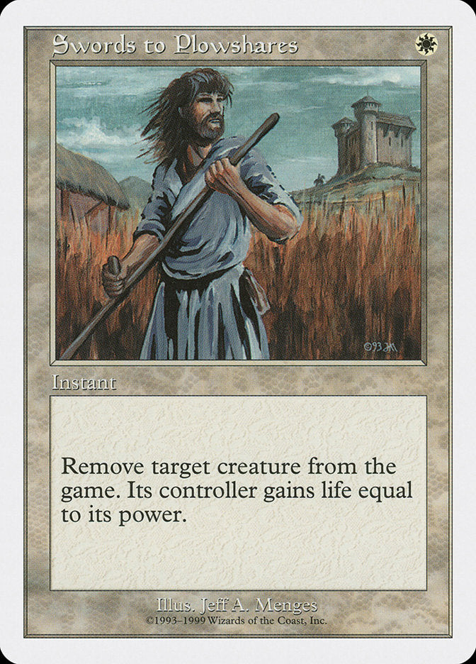 Swords to Plowshares [Battle Royale] | Jomio and Rueliete's Cards and Comics