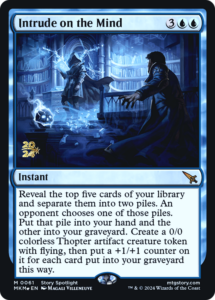 Intrude on the Mind [Murders at Karlov Manor Prerelease Promos] | Jomio and Rueliete's Cards and Comics