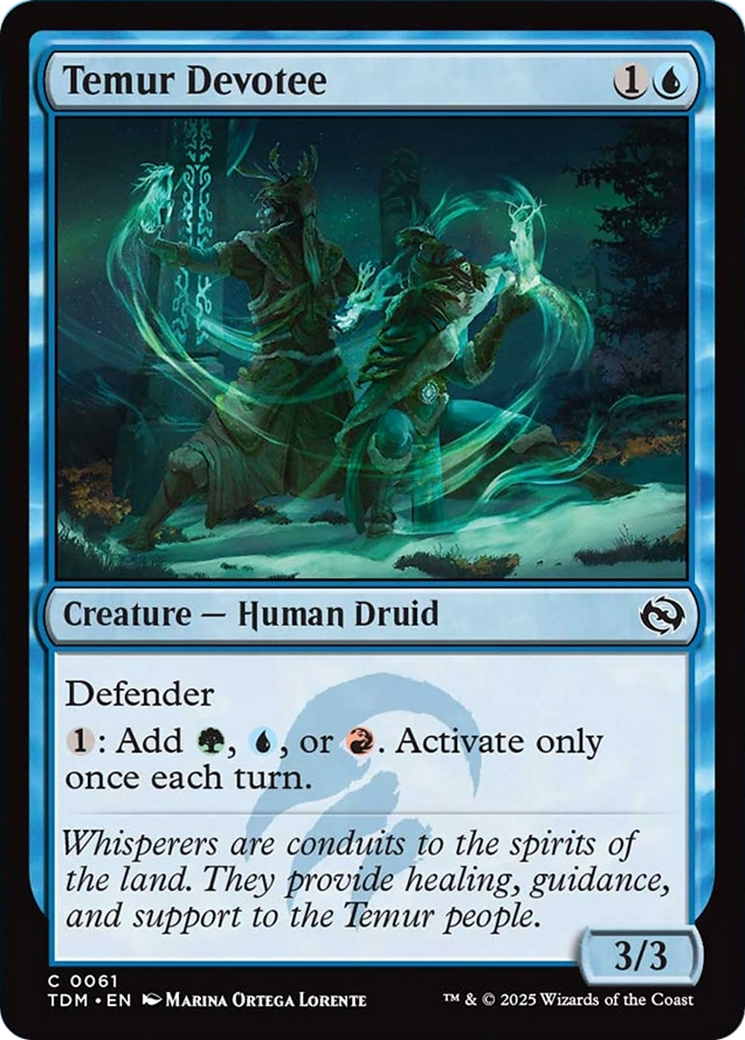 Temur Devotee [Tarkir: Dragonstorm] | Jomio and Rueliete's Cards and Comics