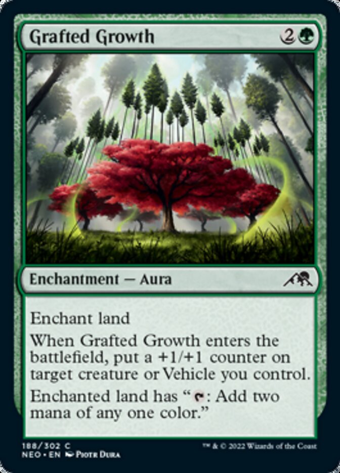Grafted Growth [Kamigawa: Neon Dynasty] | Jomio and Rueliete's Cards and Comics