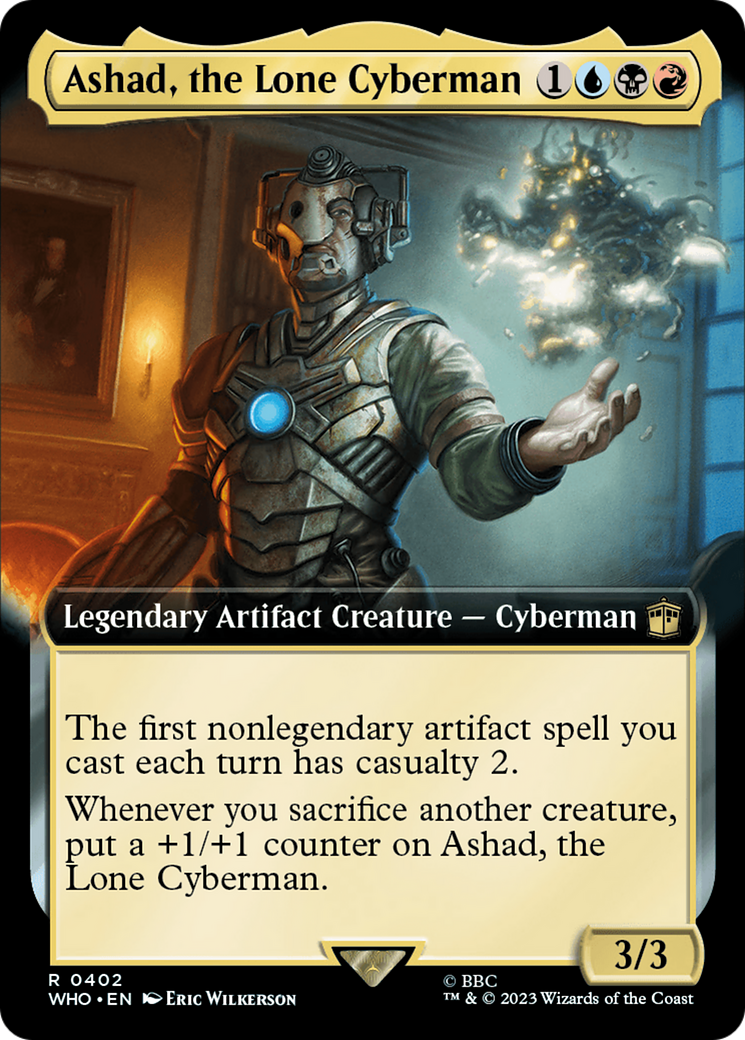 Ashad, the Lone Cyberman (Extended Art) [Doctor Who] | Jomio and Rueliete's Cards and Comics
