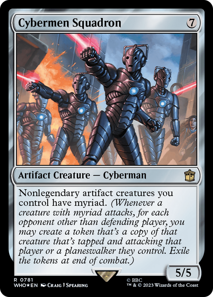 Cybermen Squadron (Surge Foil) [Doctor Who] | Jomio and Rueliete's Cards and Comics