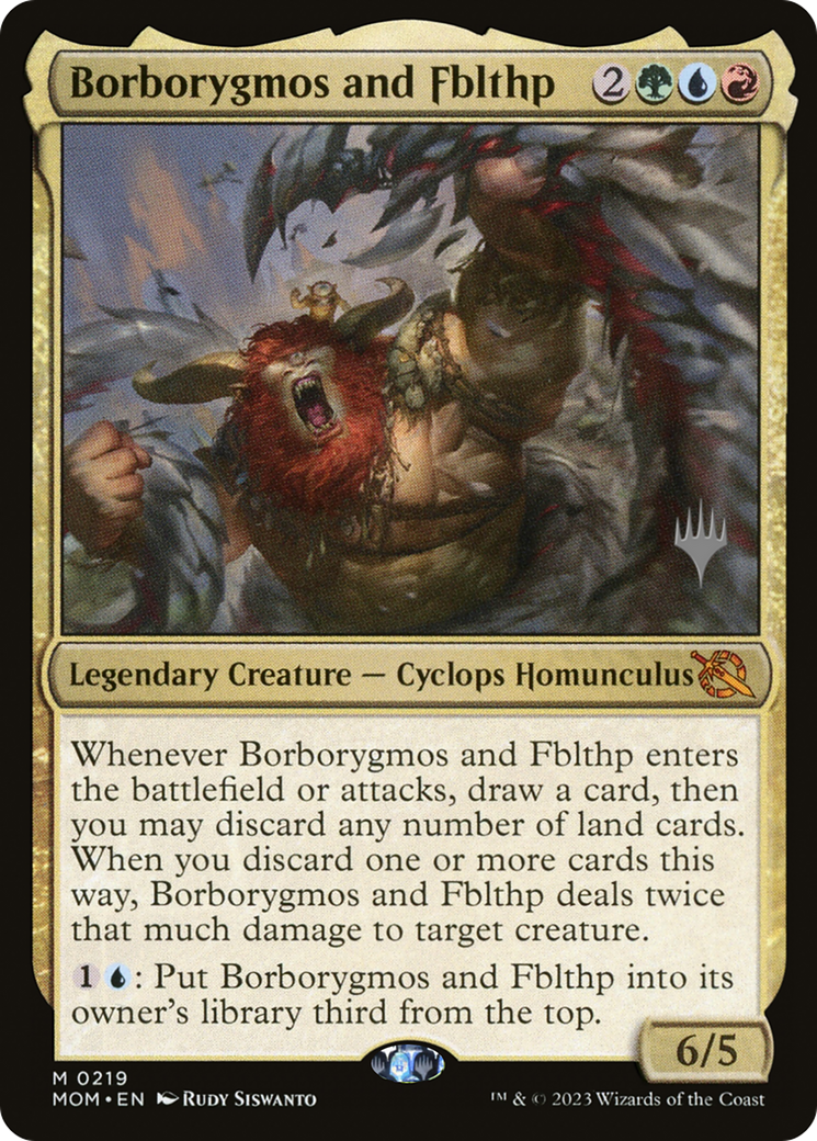 Borborygmos and Fblthp (Promo Pack) [March of the Machine Promos] | Jomio and Rueliete's Cards and Comics