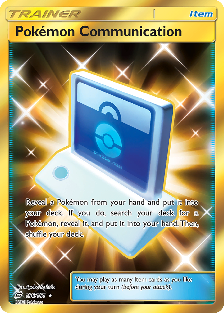 Pokemon Communication (196/181) [Sun & Moon: Team Up] | Jomio and Rueliete's Cards and Comics