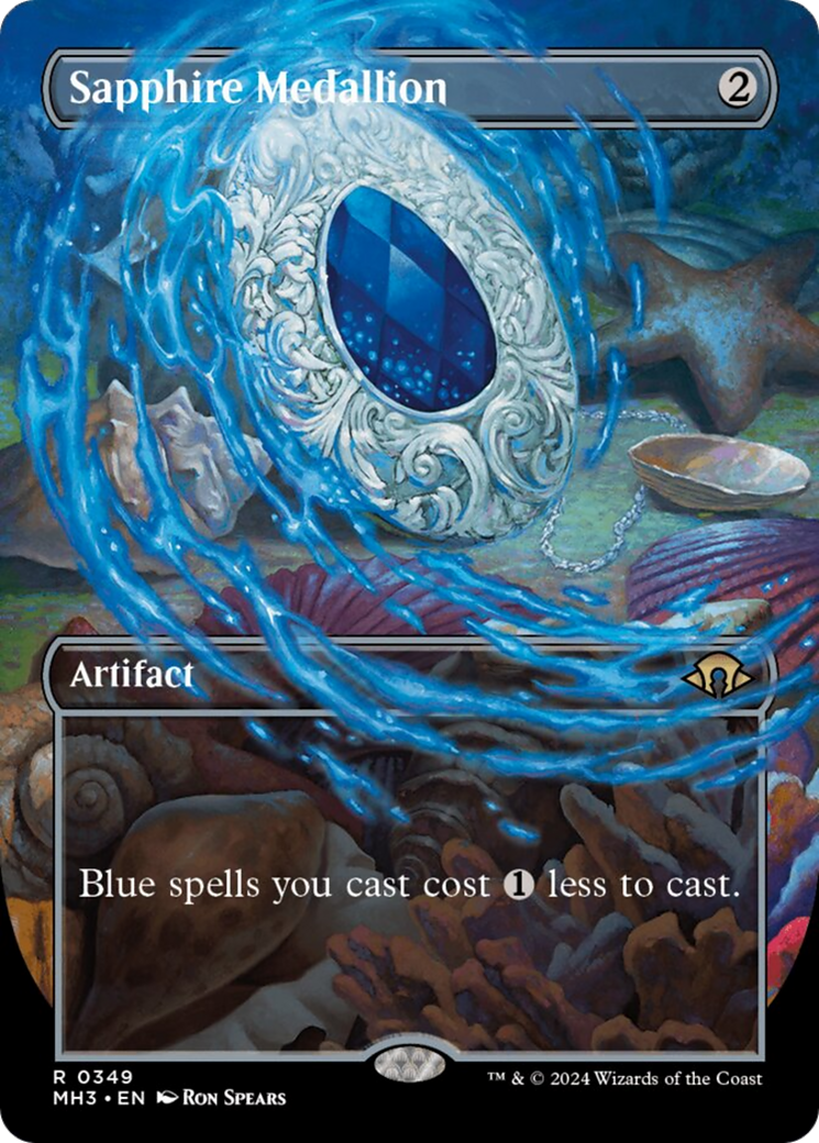Sapphire Medallion (Borderless) [Modern Horizons 3] | Jomio and Rueliete's Cards and Comics